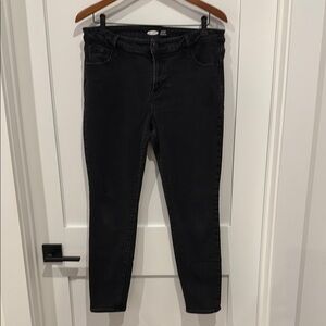 Old Navy Women's Black Jeans With Built In Warm